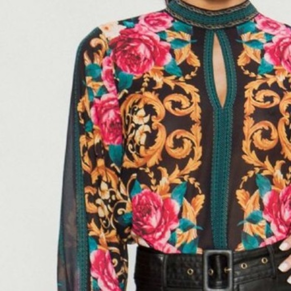 LAST ONE! Jealous Tomato Floral Bodysuit - Picture 4 of 8